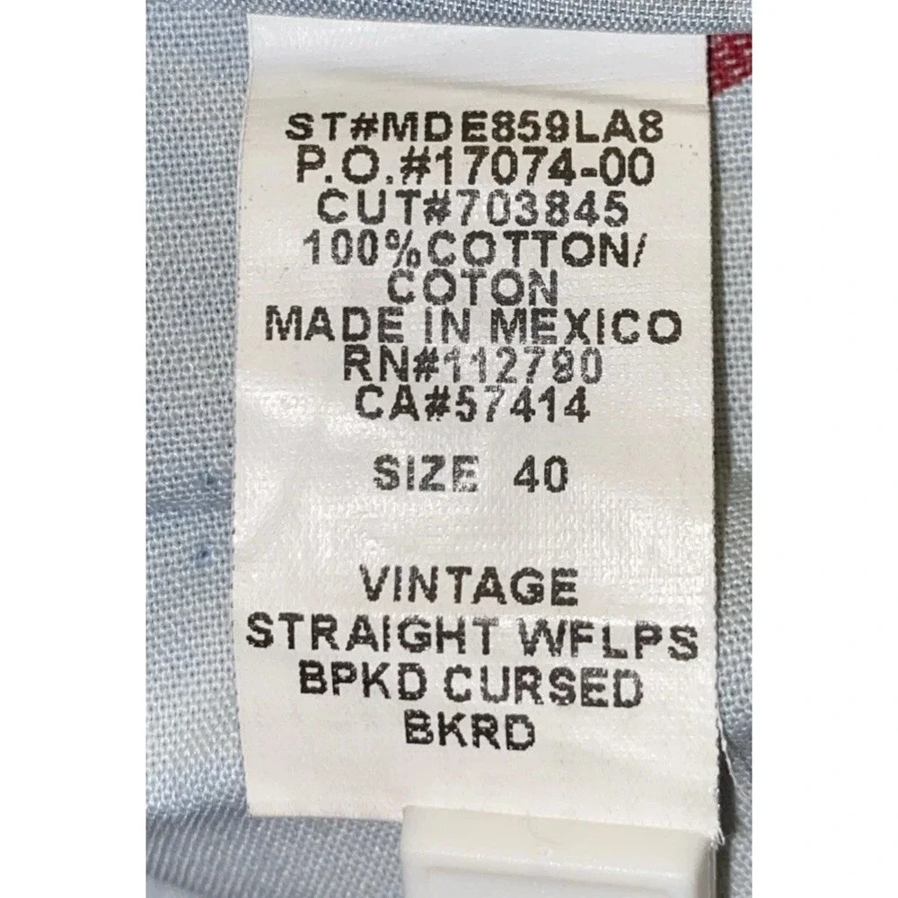 True Religion Jeans Men's 40x33 Vintage Rare Straight Flaps Orange Stitching New